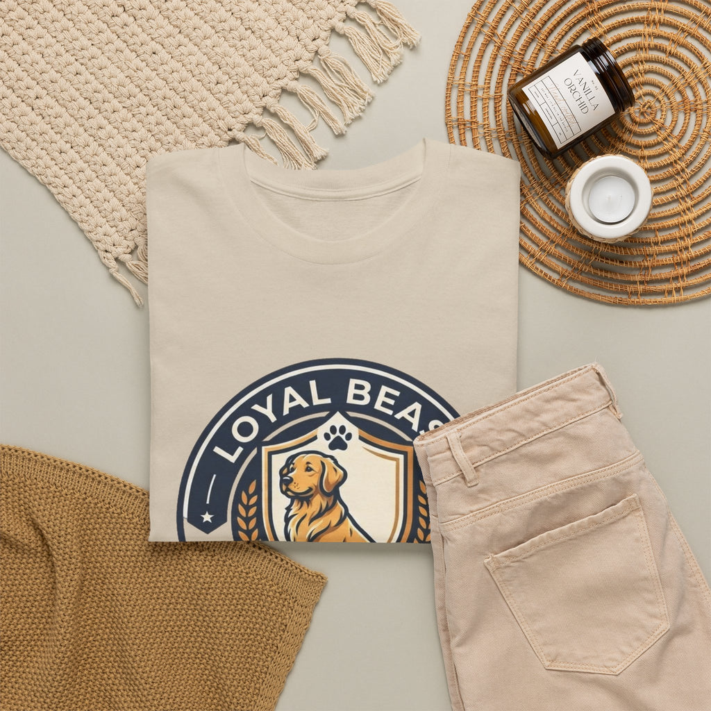 Loyal Beast Golden Retriever Unisex Heavy Cotton Tee