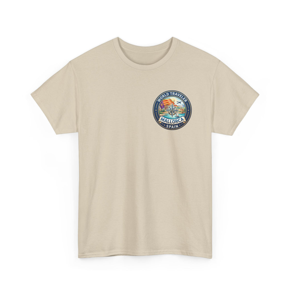 Mallorca, Spain World Traveler Unisex Heavy Cotton Tee