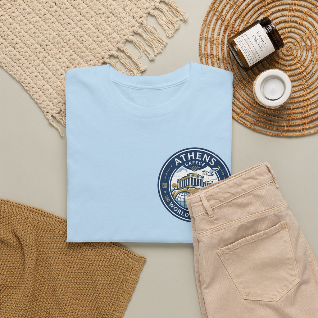 Athens, Greece World Traveler Unisex Heavy Cotton Tee
