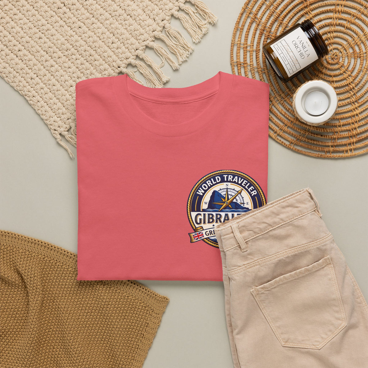 Gibraltar World Traveler Unisex Heavy Cotton Tee