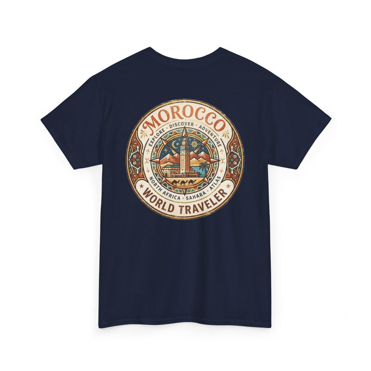 Morocco World Traveler Unisex Heavy Cotton Tee