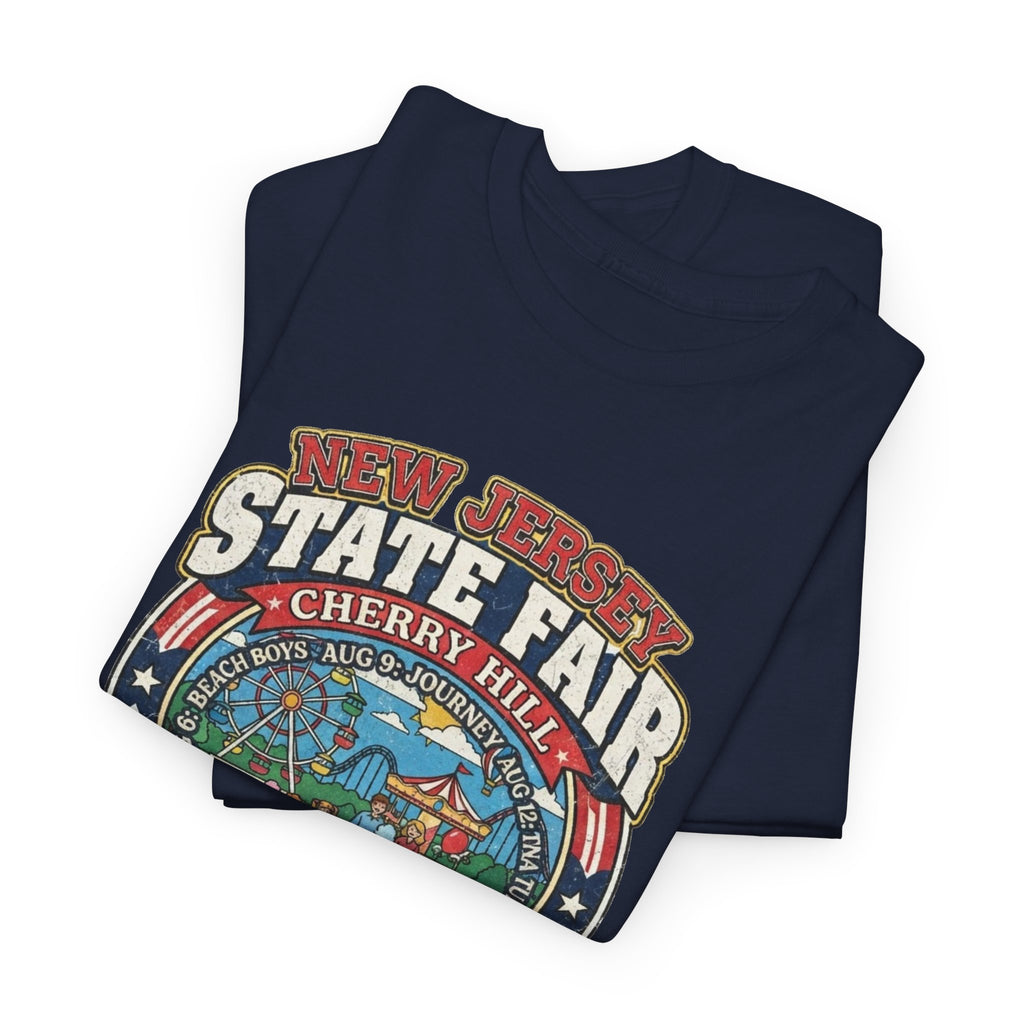 Nj State Fair 1986 vintage graphic Unisex Heavy Cotton Tee