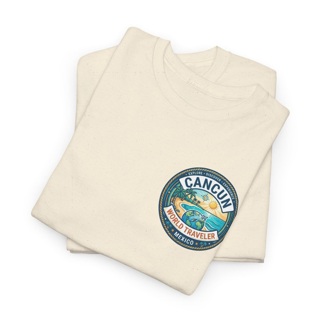 Cancun, Mexico World Traveler Unisex Heavy Cotton Tee