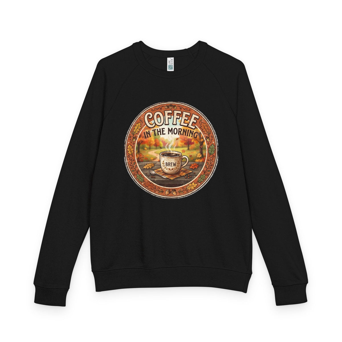 Coffee in the Morning Unisex French Terry Raglan Crewneck