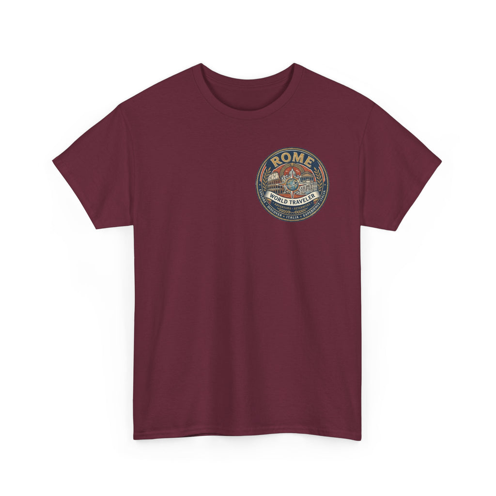 Rome, Italy World Traveler Unisex Heavy Cotton Tee