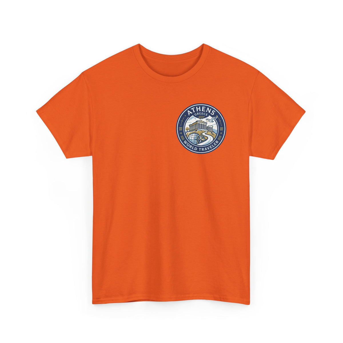 Athens, Greece World Traveler Unisex Heavy Cotton Tee