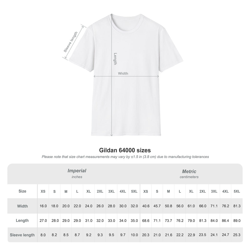 Long Dog Saloon Black Unisex Softstyle T-Shirt