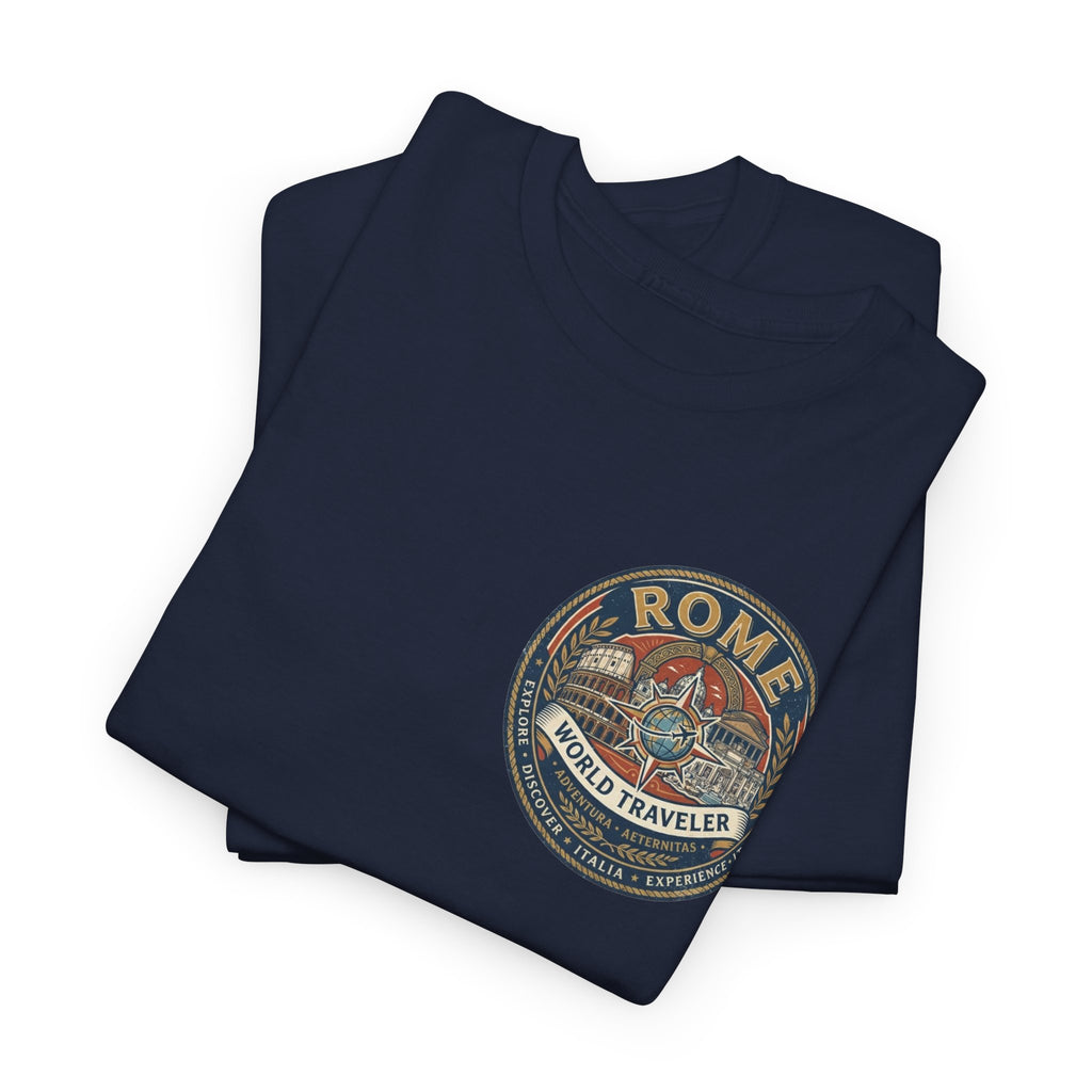 Rome, Italy World Traveler Unisex Heavy Cotton Tee