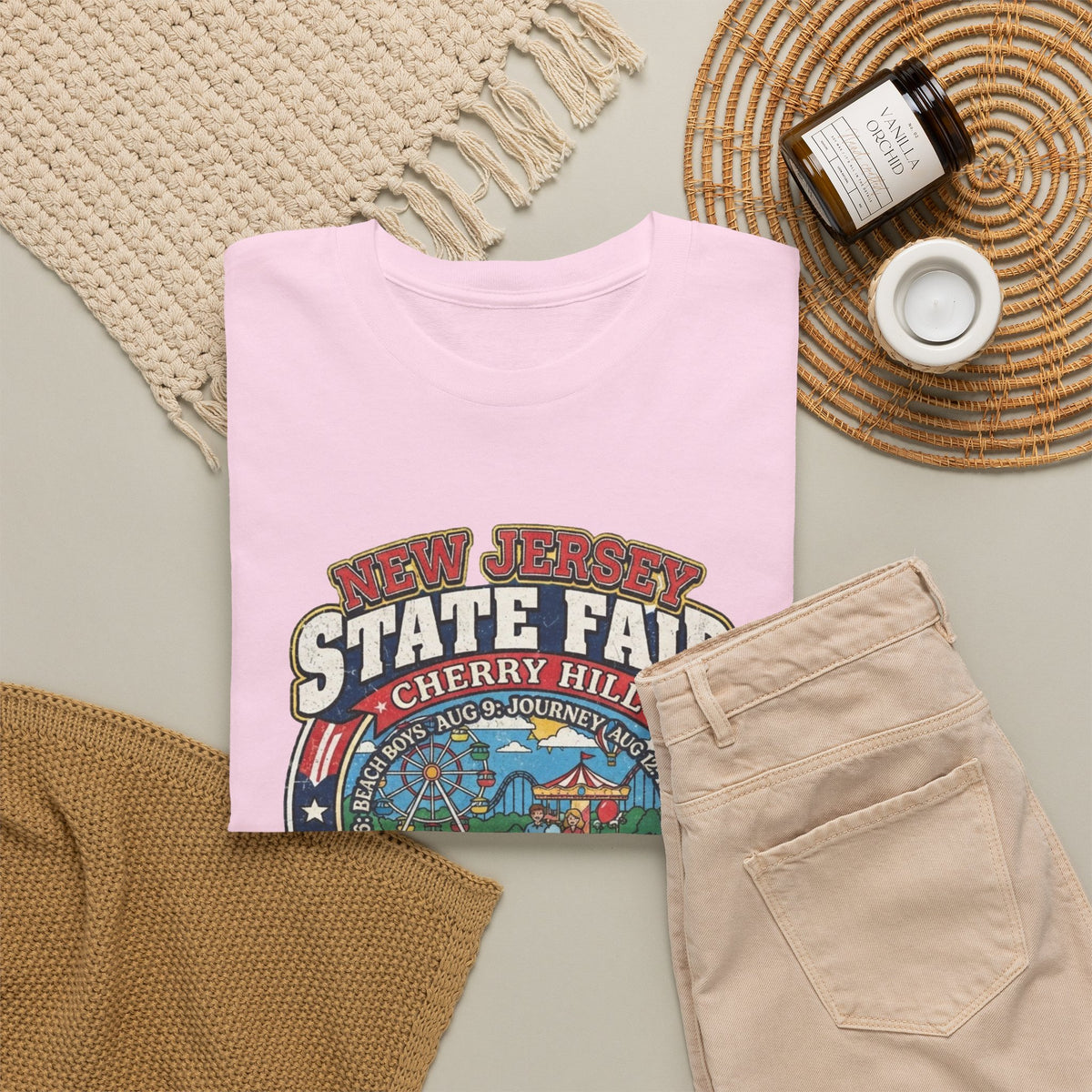 Nj State Fair 1986 vintage graphic Unisex Heavy Cotton Tee