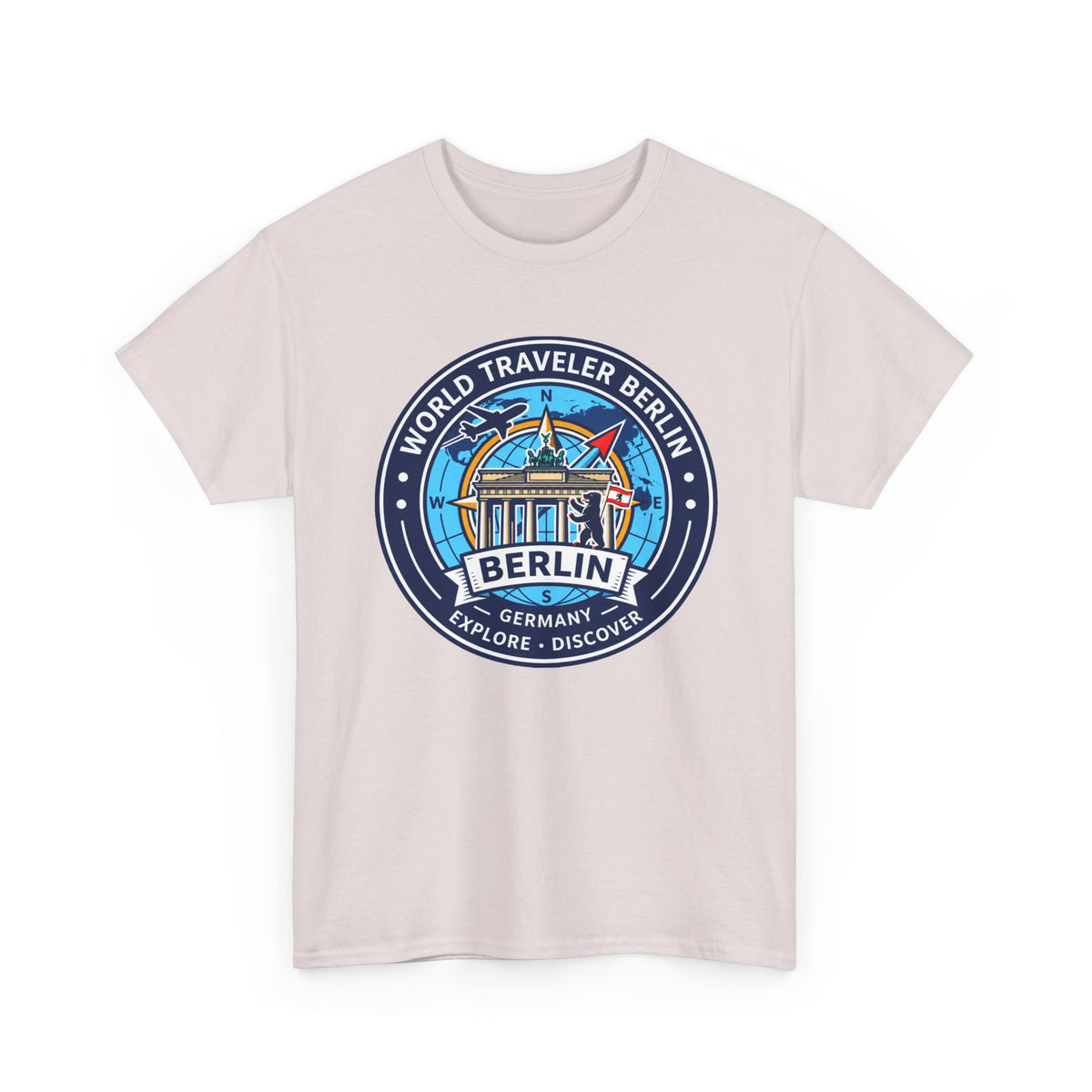 Berlin, Germany World Traveler Unisex Heavy Cotton Tee