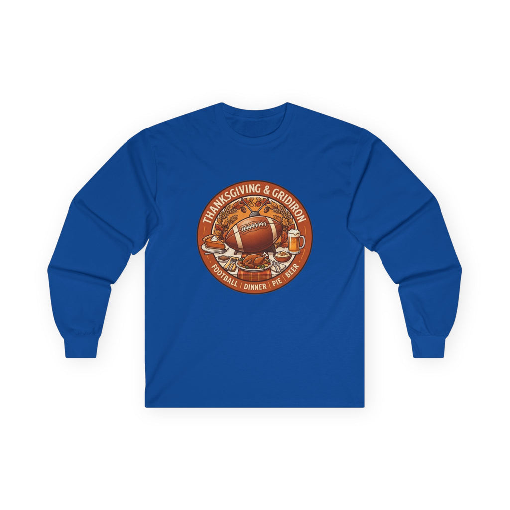 Thanksgiving Football Unisex Ultra Cotton Long Sleeve Tee