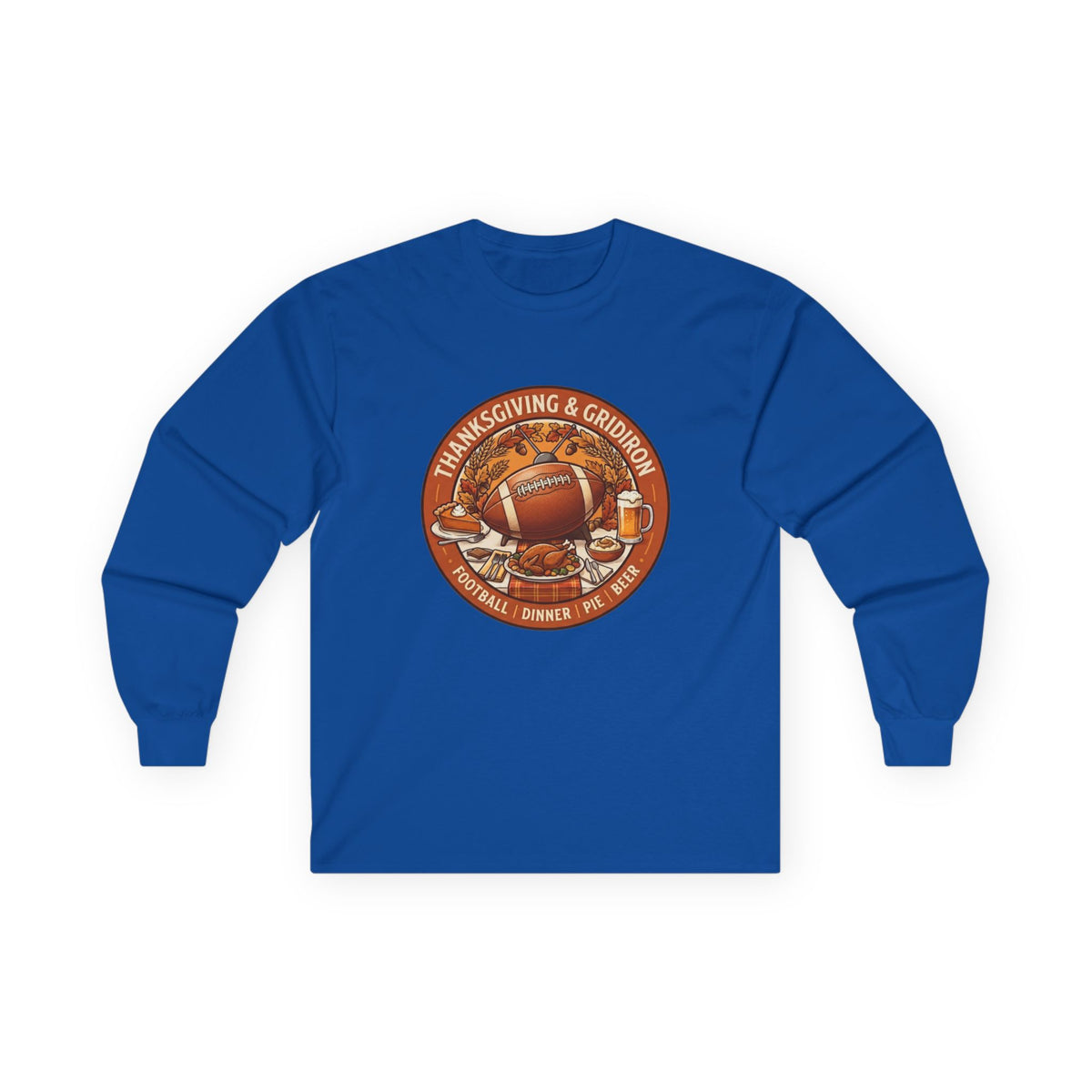 Thanksgiving Football Unisex Ultra Cotton Long Sleeve Tee