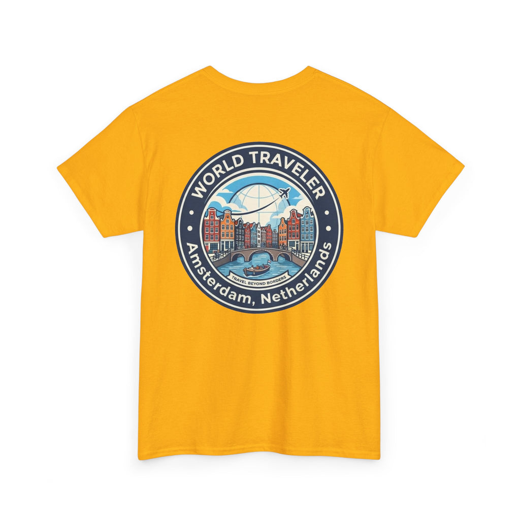 Amsterdam World Traveler Unisex Heavy Cotton Tee