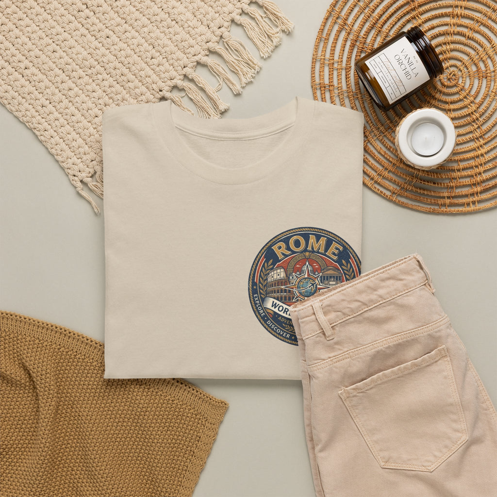 Rome, Italy World Traveler Unisex Heavy Cotton Tee