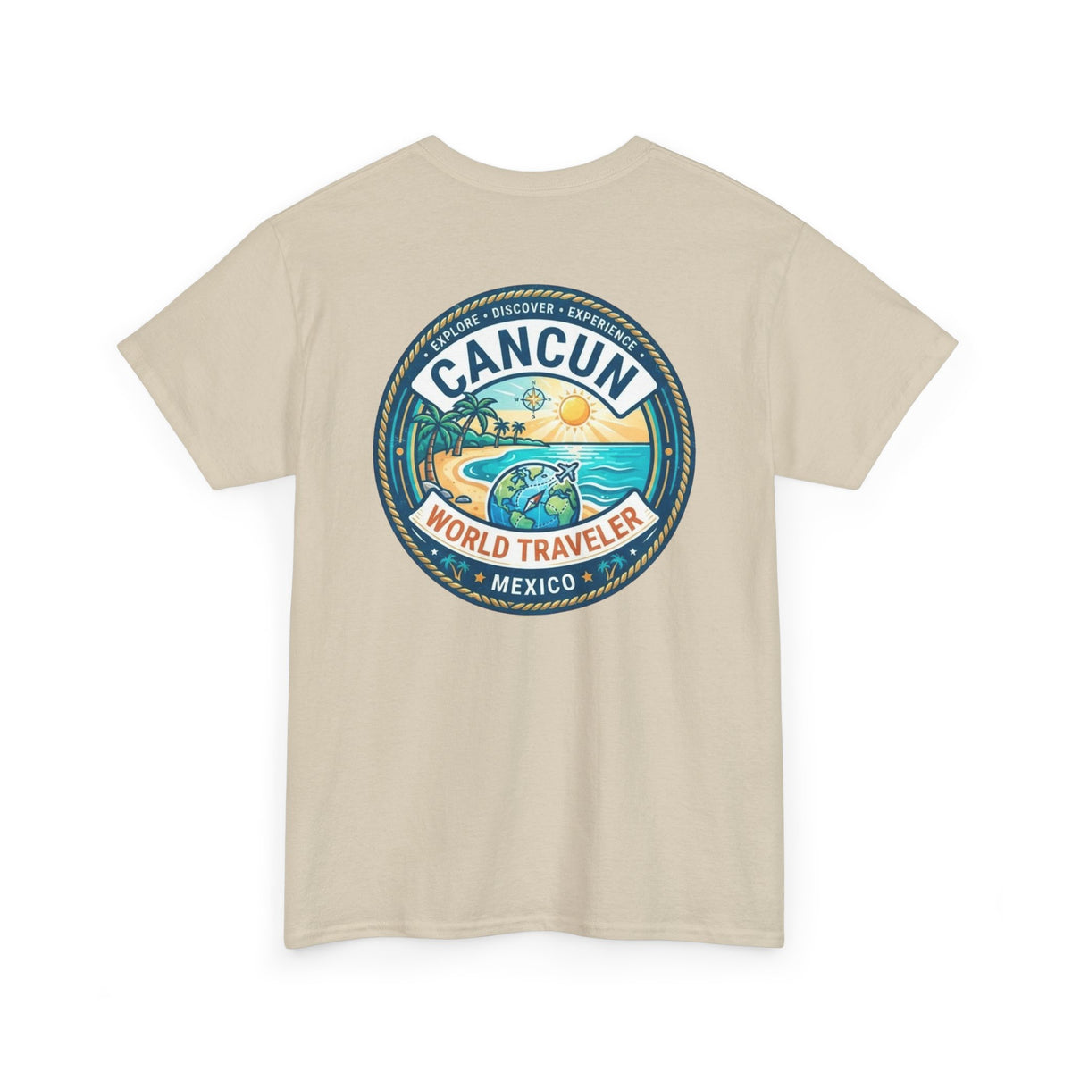 Cancun, Mexico World Traveler Unisex Heavy Cotton Tee