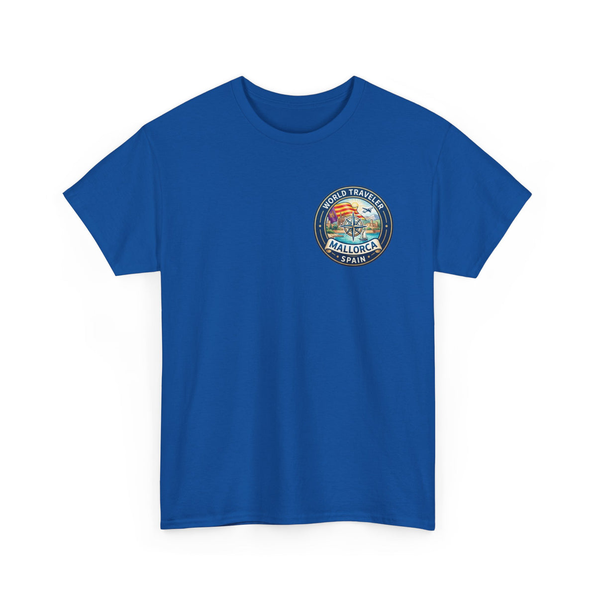 Mallorca, Spain World Traveler Unisex Heavy Cotton Tee
