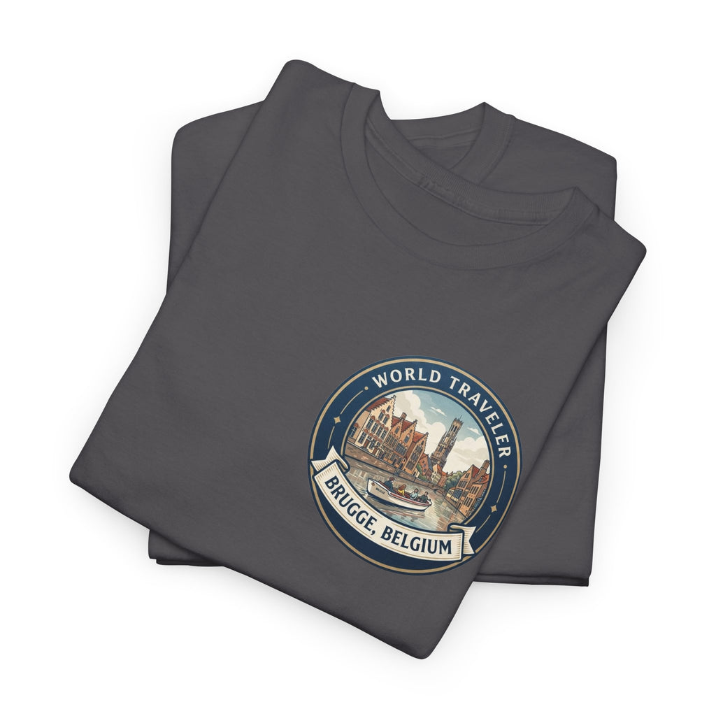 Brugge, Belgium World Traveler Unisex Heavy Cotton Tee
