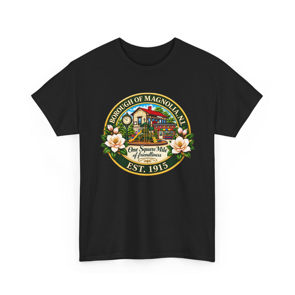 Magnolia, NJ Front Logo Unisex Heavy Cotton Tee