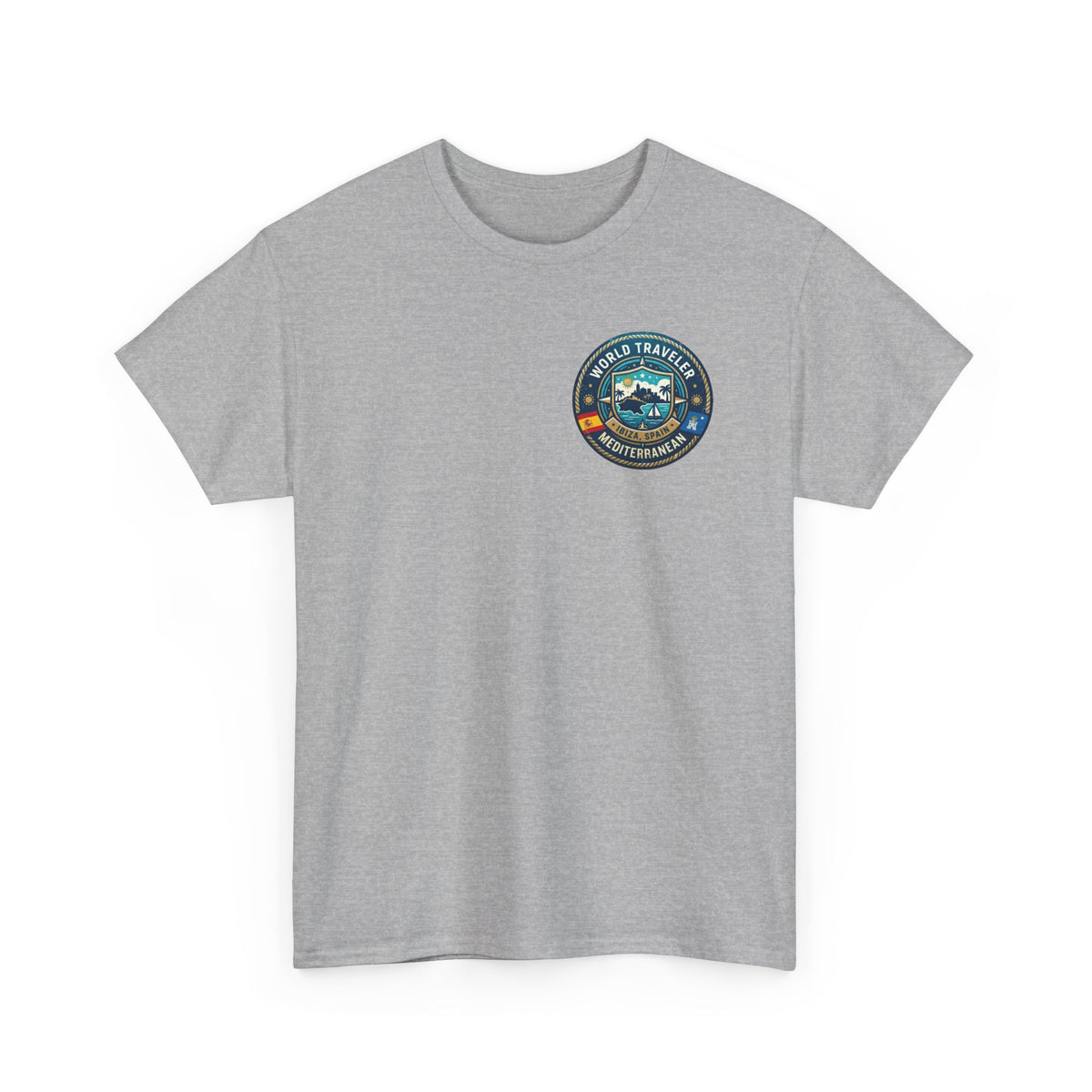 Ibiza, Spain World Traveler Unisex Heavy Cotton Tee