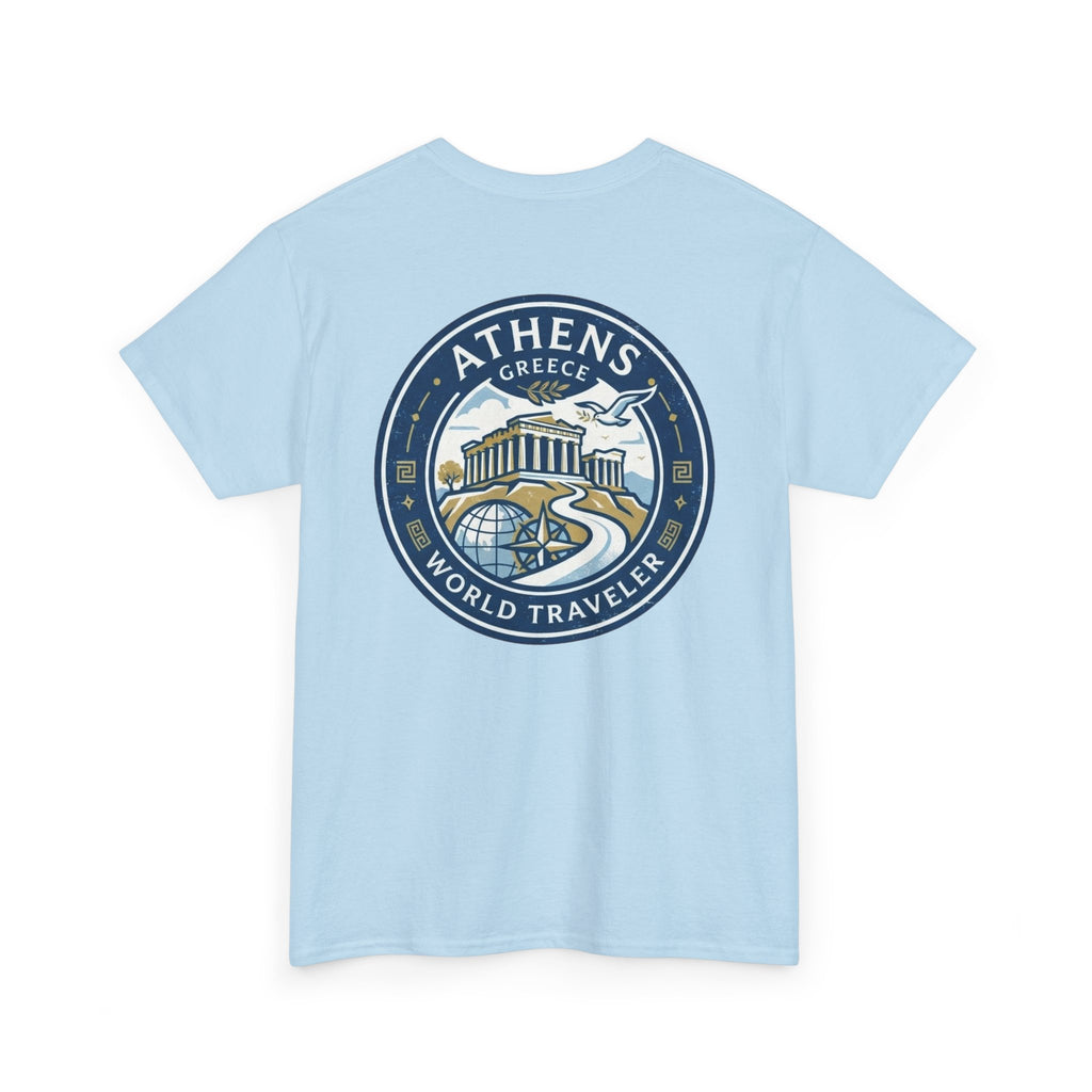 Athens, Greece World Traveler Unisex Heavy Cotton Tee
