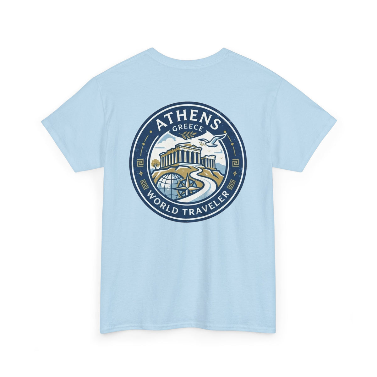 Athens, Greece World Traveler Unisex Heavy Cotton Tee