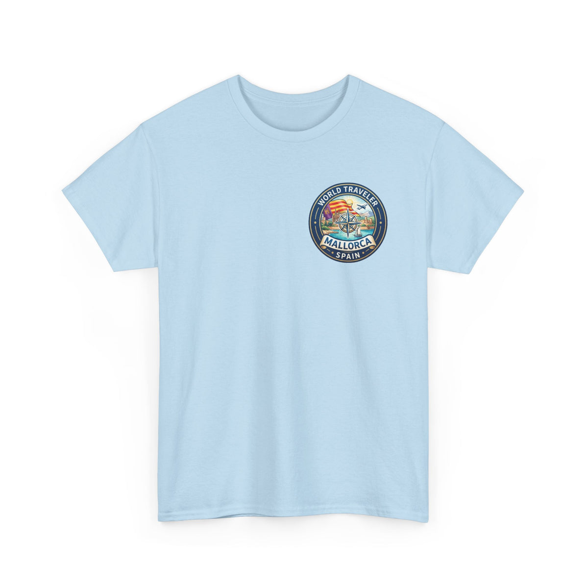 Mallorca, Spain World Traveler Unisex Heavy Cotton Tee