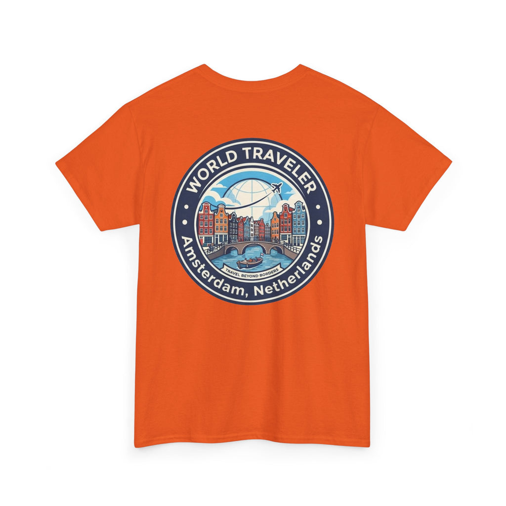 Amsterdam World Traveler Unisex Heavy Cotton Tee