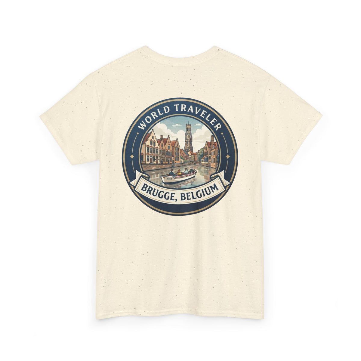 Brugge, Belgium World Traveler Unisex Heavy Cotton Tee