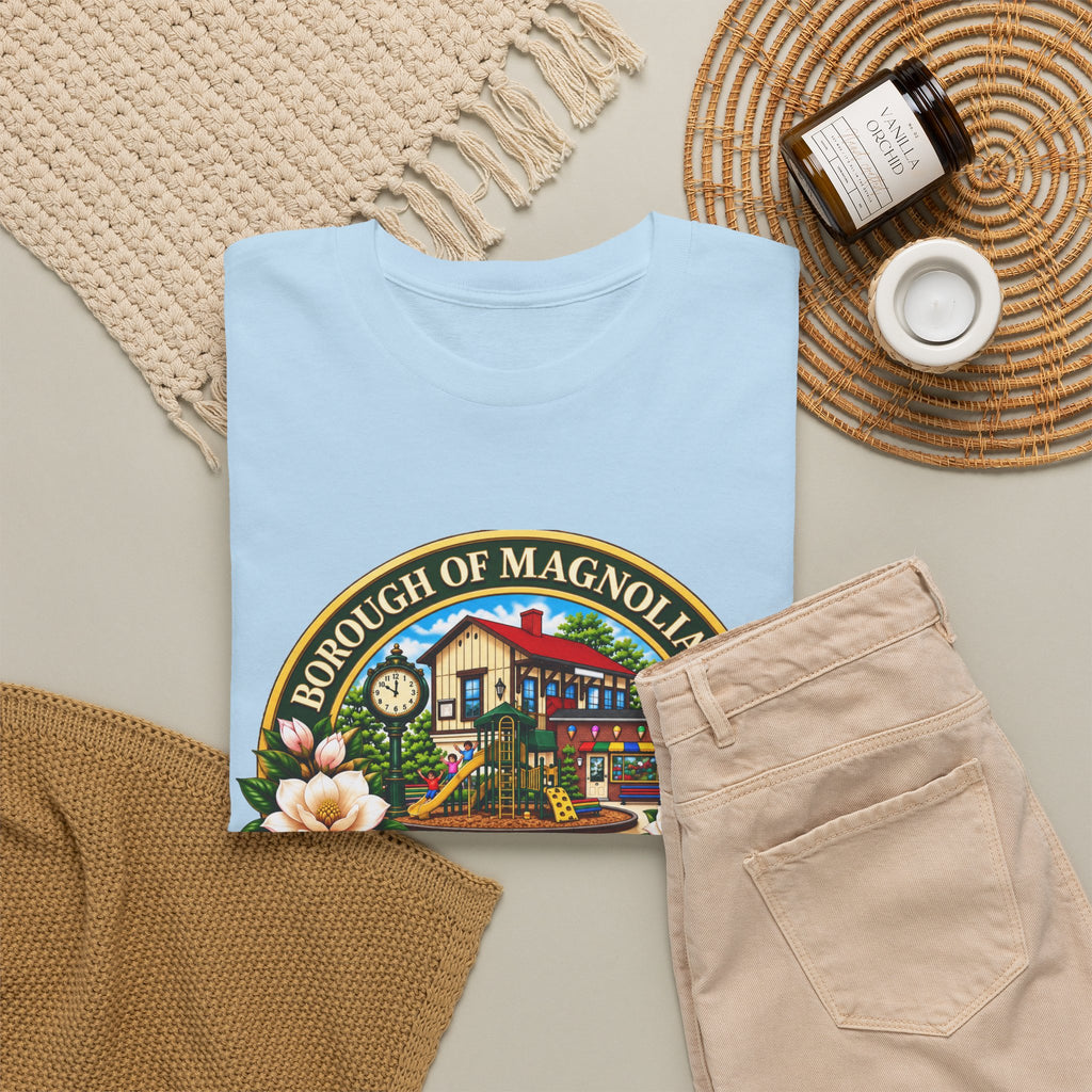 Magnolia, NJ Front Logo Unisex Heavy Cotton Tee
