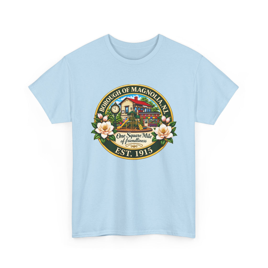 Magnolia, NJ Front Logo Unisex Heavy Cotton Tee