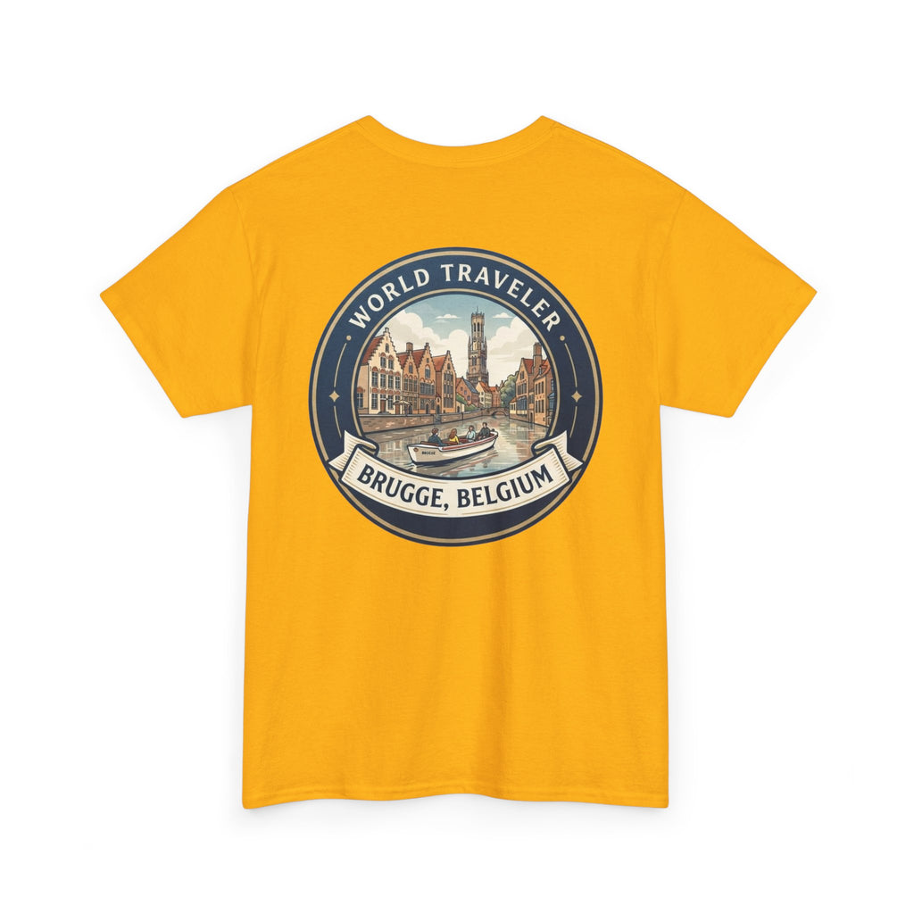 Brugge, Belgium World Traveler Unisex Heavy Cotton Tee