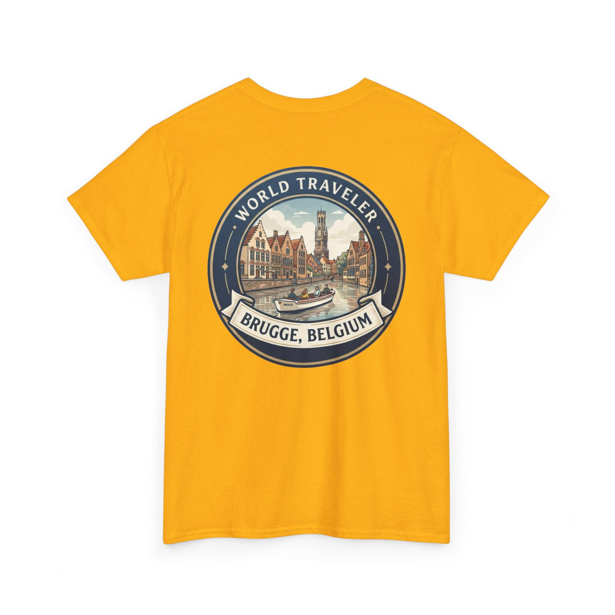 Brugge, Belgium World Traveler Unisex Heavy Cotton Tee