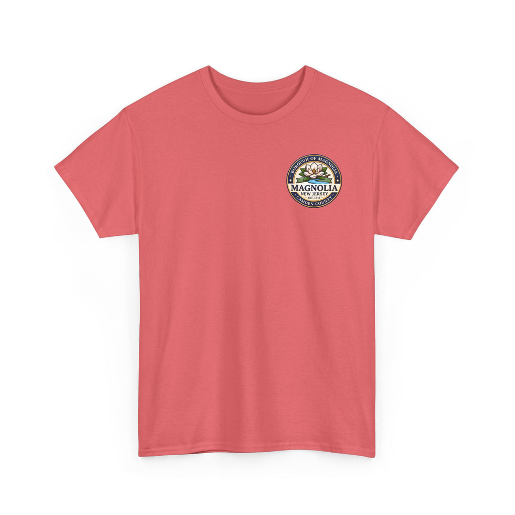 Magnolia, NJ Front and Back Logo Unisex Heavy Cotton Tee