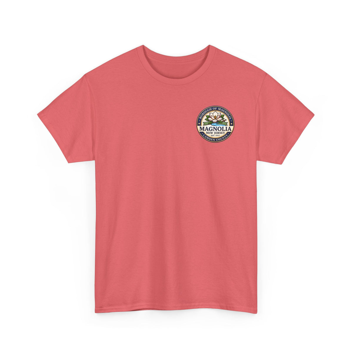 Magnolia, NJ Front and Back Logo Unisex Heavy Cotton Tee