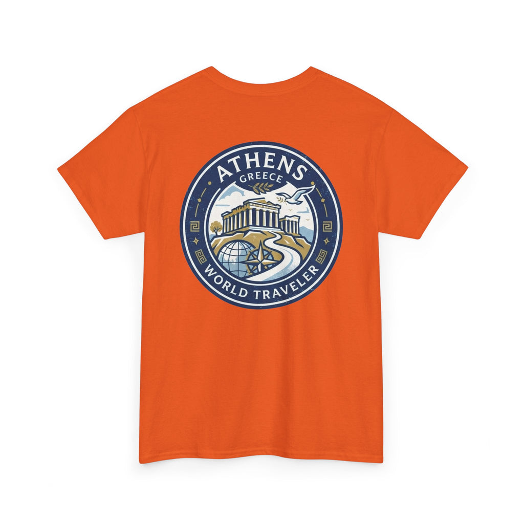 Athens, Greece World Traveler Unisex Heavy Cotton Tee