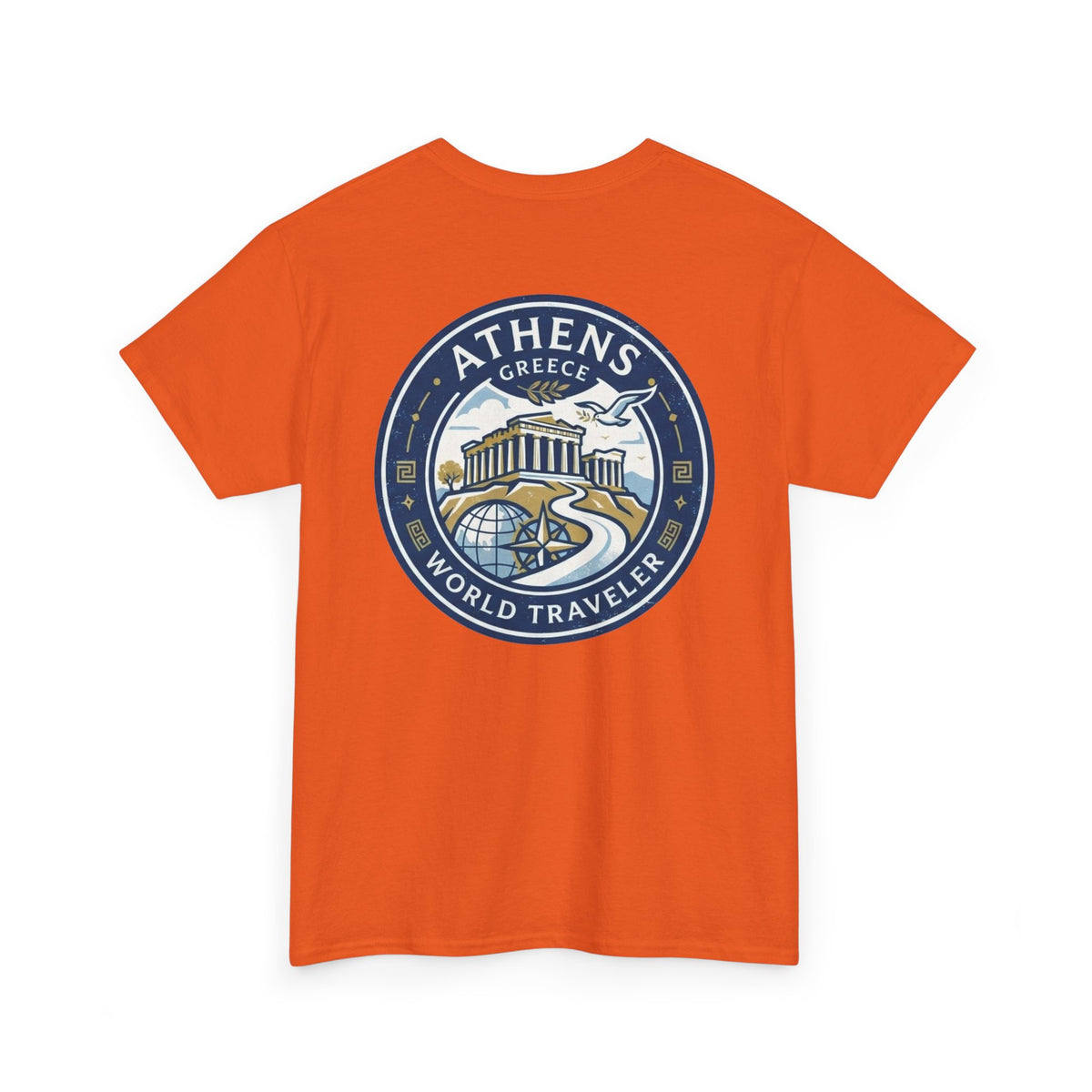 Athens, Greece World Traveler Unisex Heavy Cotton Tee