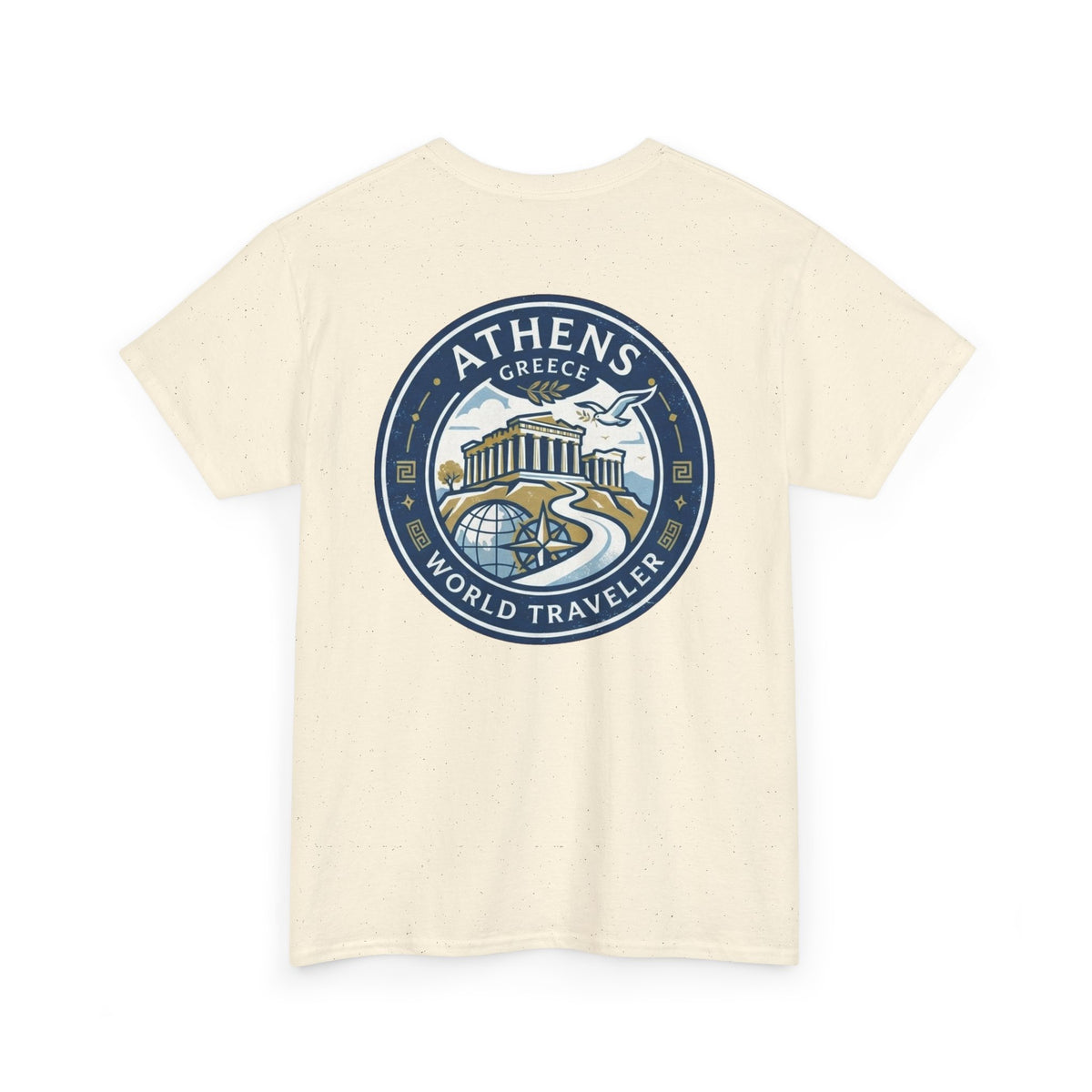 Athens, Greece World Traveler Unisex Heavy Cotton Tee