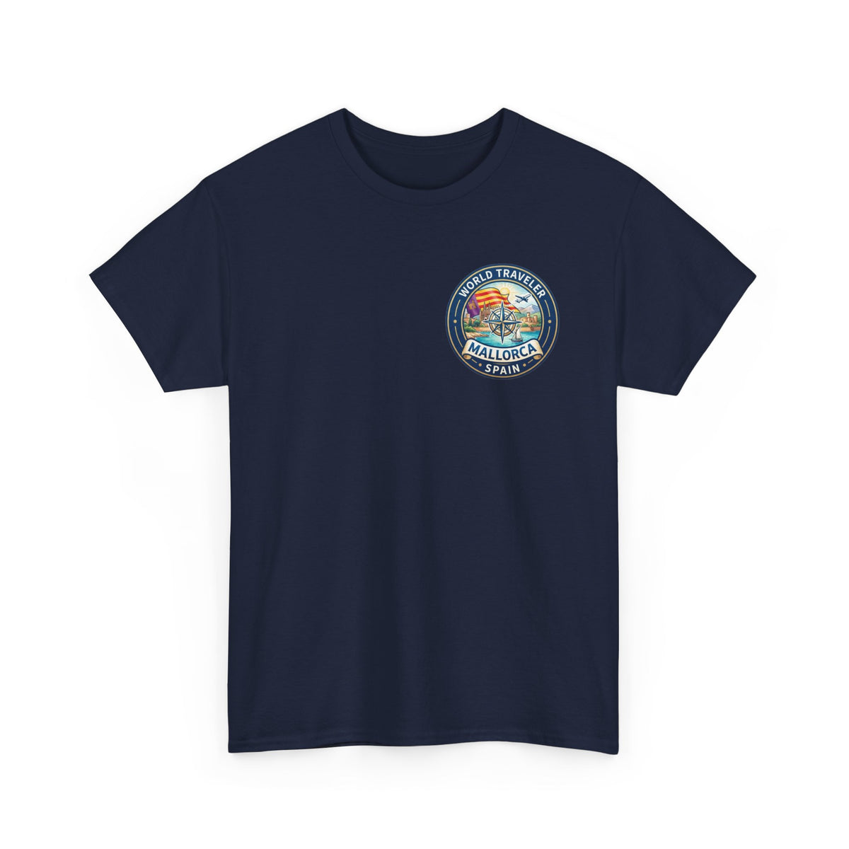 Mallorca, Spain World Traveler Unisex Heavy Cotton Tee