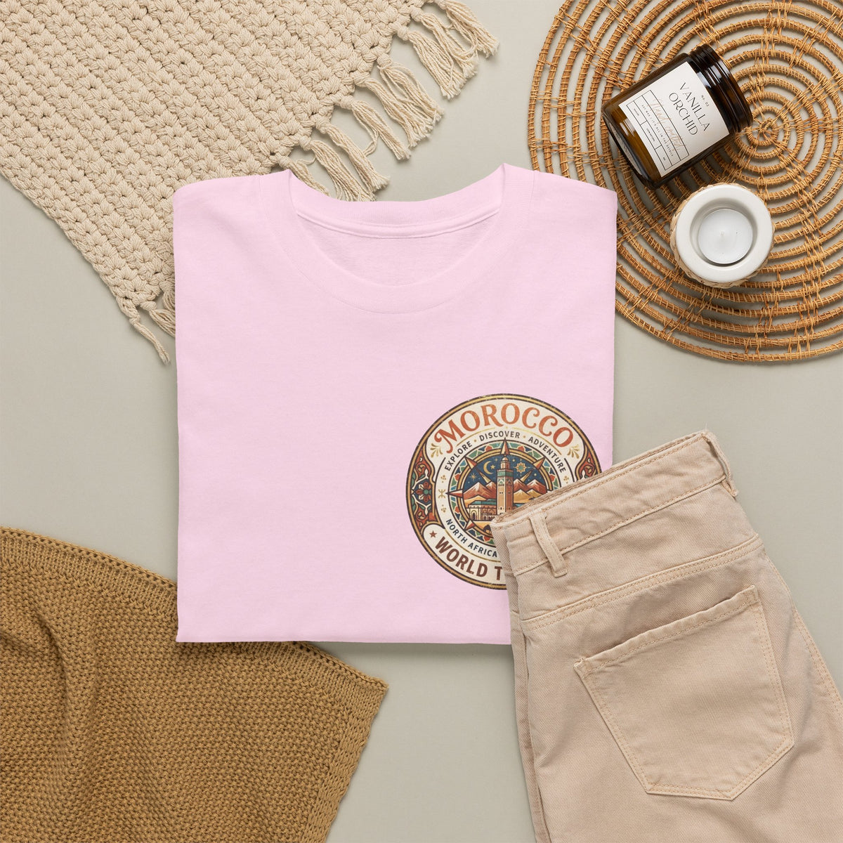 Morocco World Traveler Unisex Heavy Cotton Tee