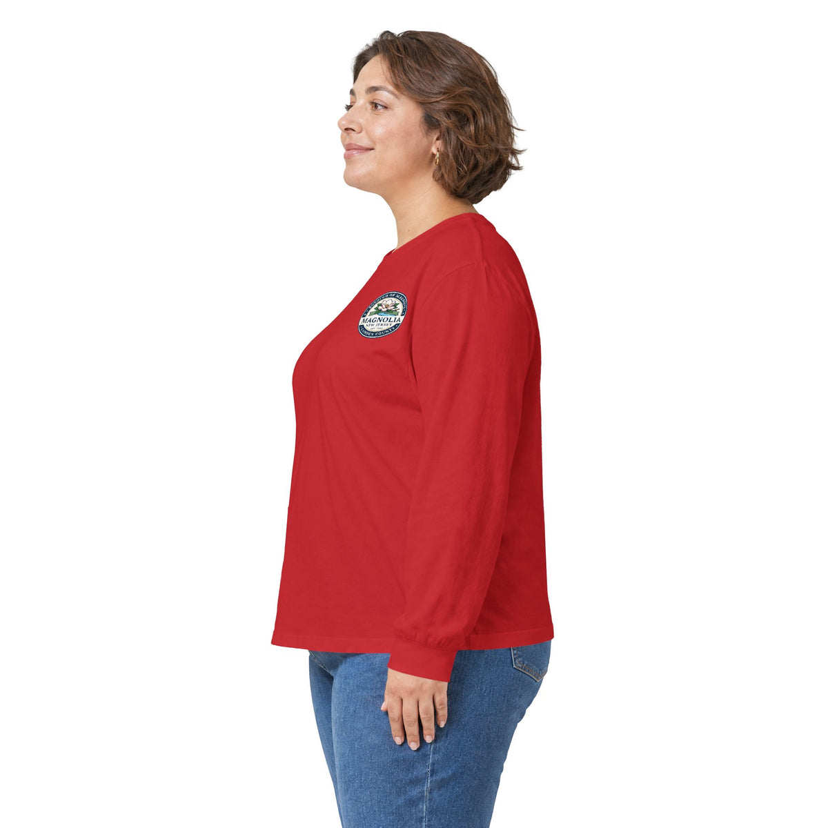 Magnolia, NJ Front and Back Logo Long Sleeve Tee Unisex Ultra Cotton