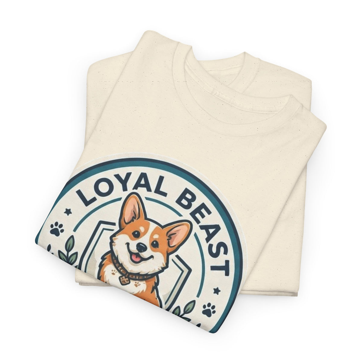 Loyal Beast Corgi Unisex Heavy Cotton Tee
