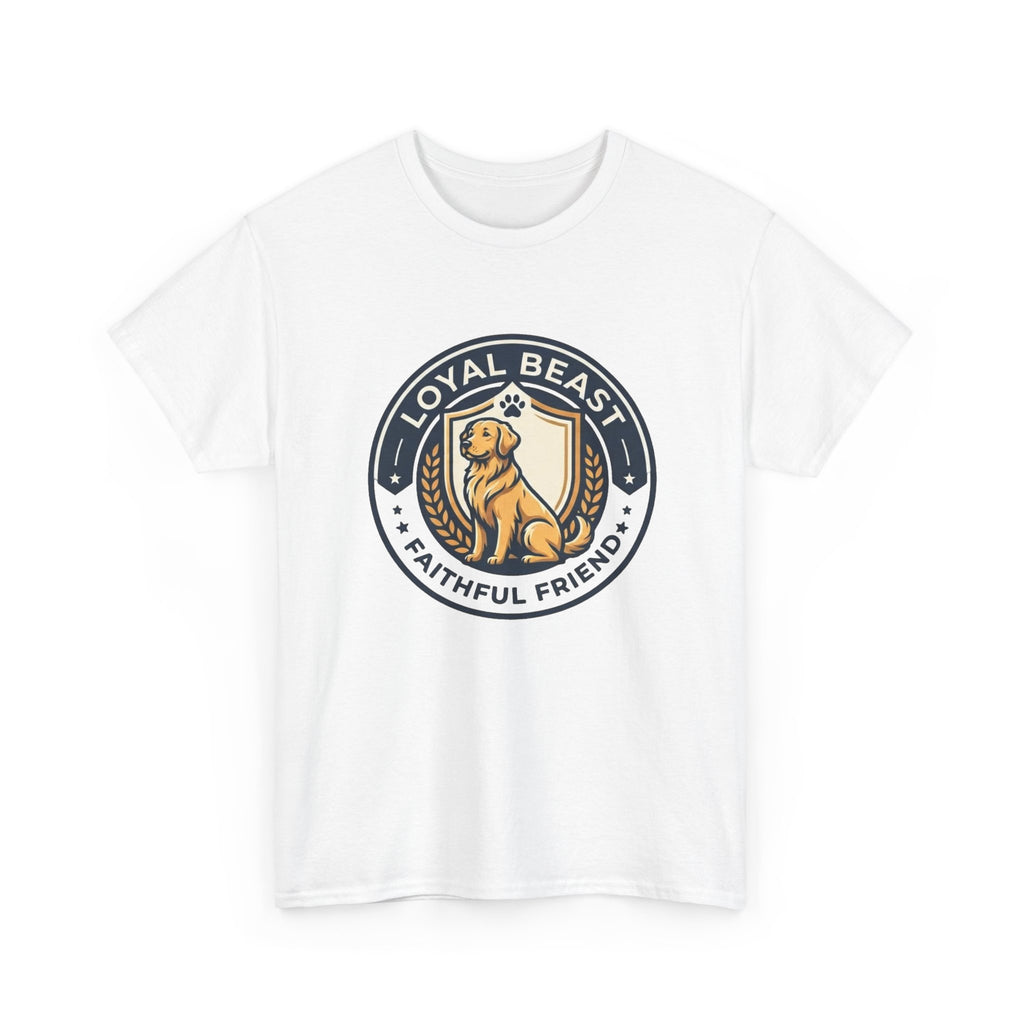 Loyal Beast Golden Retriever Unisex Heavy Cotton Tee