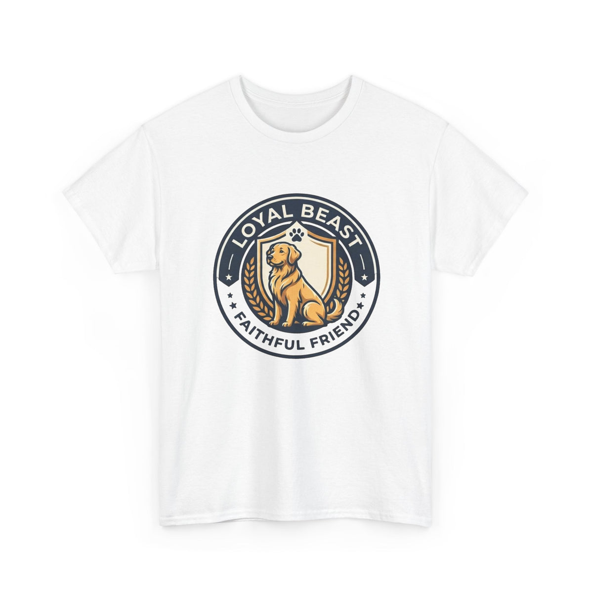 Loyal Beast Golden Retriever Unisex Heavy Cotton Tee