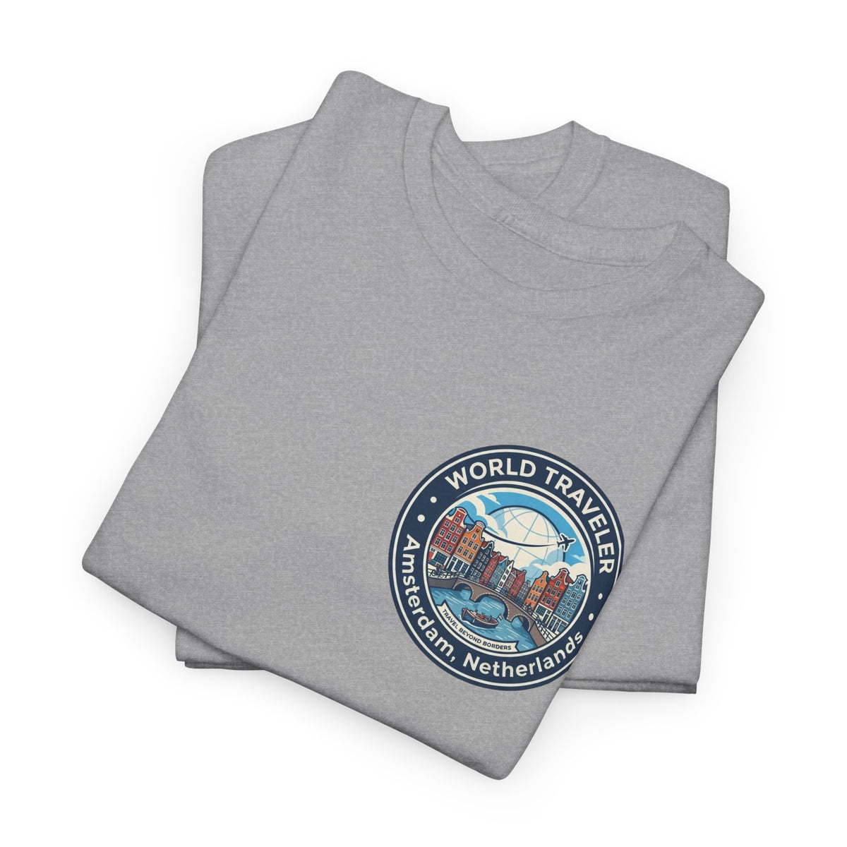 Amsterdam World Traveler Unisex Heavy Cotton Tee
