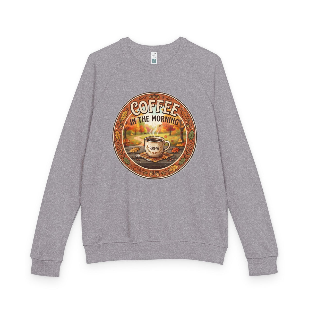 Coffee in the Morning Unisex French Terry Raglan Crewneck