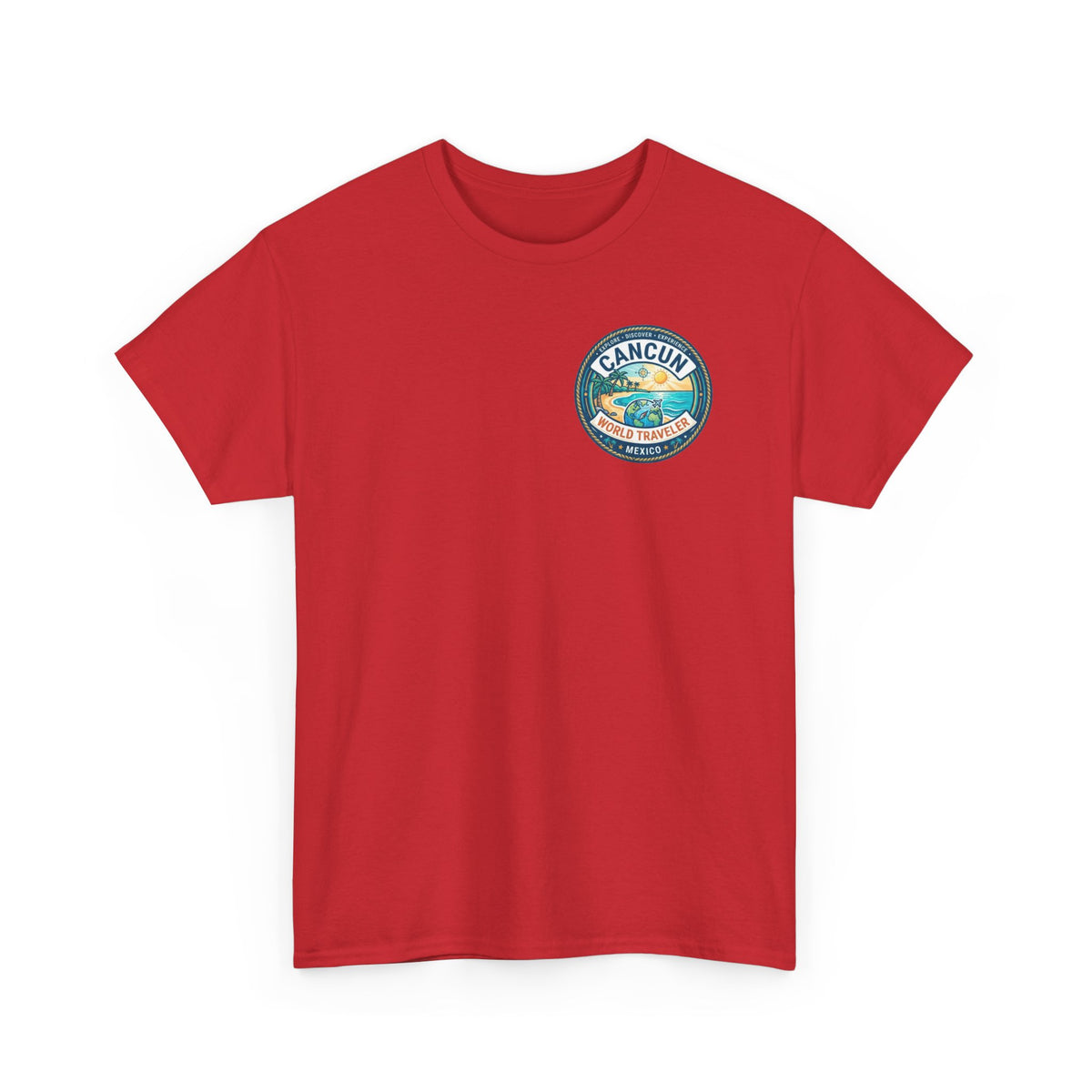 Cancun, Mexico World Traveler Unisex Heavy Cotton Tee