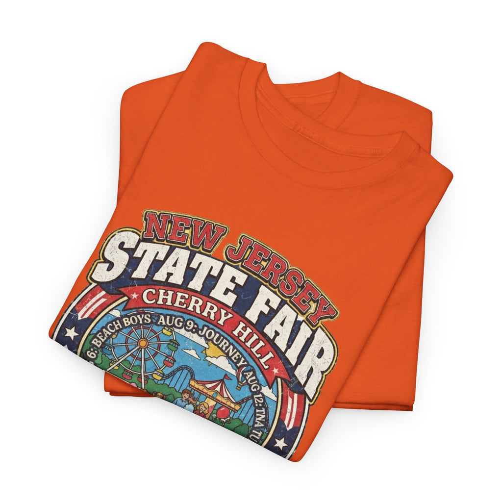 Nj State Fair 1986 vintage graphic Unisex Heavy Cotton Tee