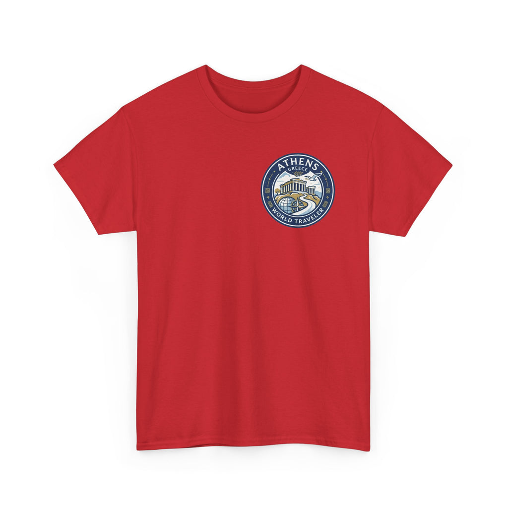 Athens, Greece World Traveler Unisex Heavy Cotton Tee