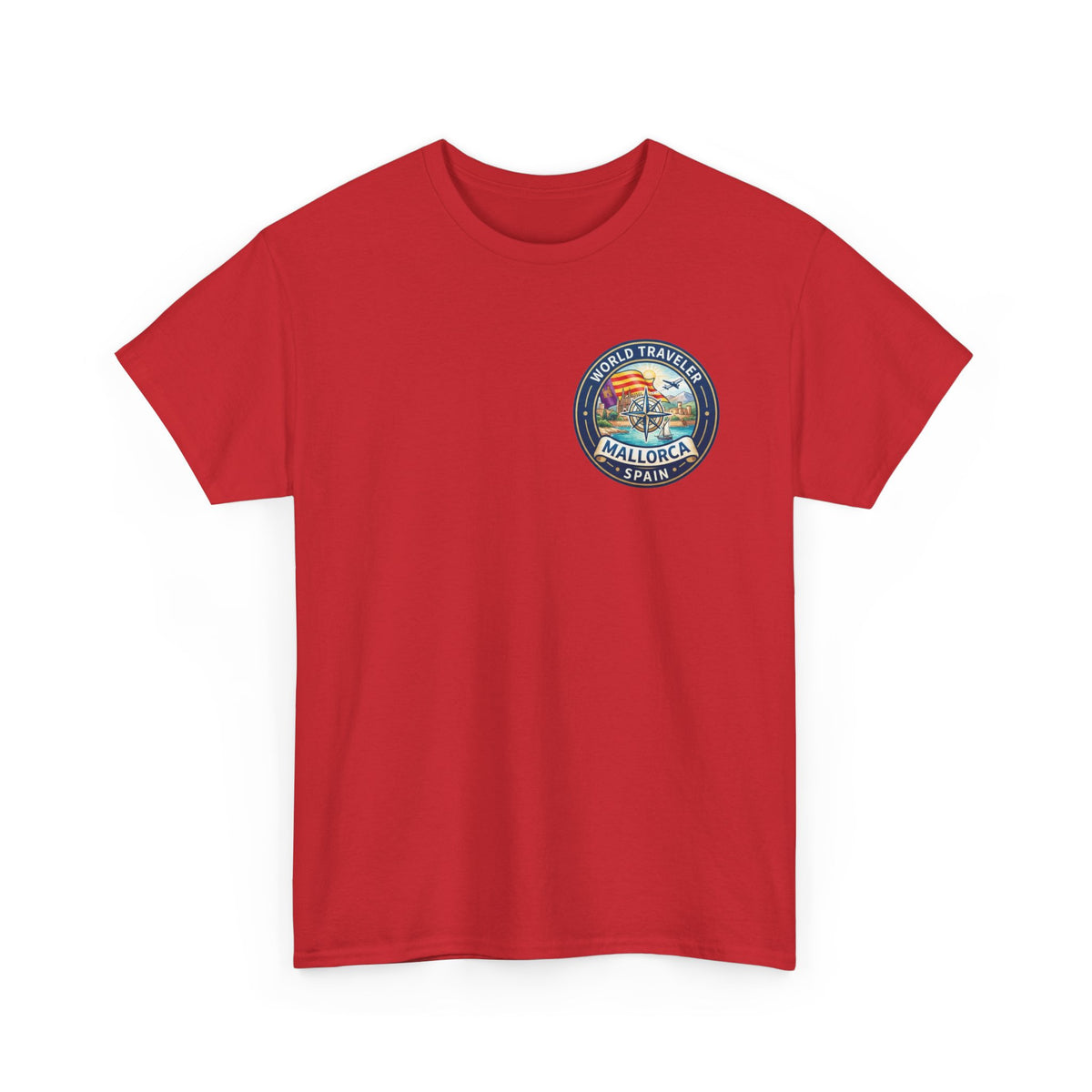 Mallorca, Spain World Traveler Unisex Heavy Cotton Tee