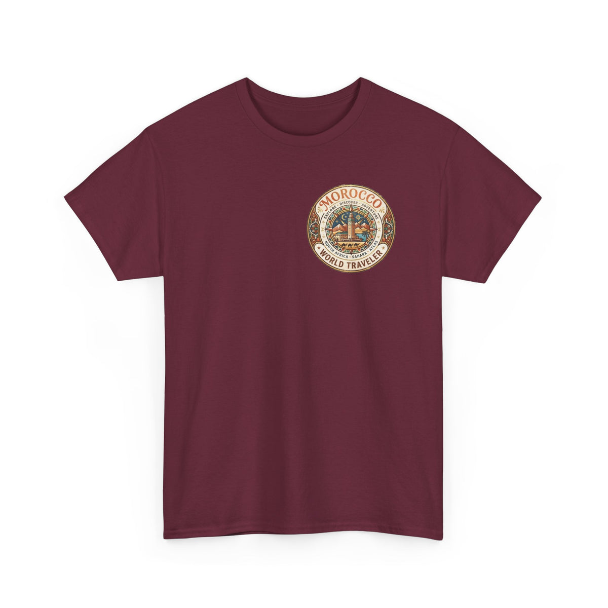 Morocco World Traveler Unisex Heavy Cotton Tee